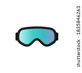 Ski Goggles Icon. Vector...