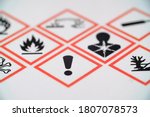 Small photo of WHMIS 2015 SYMBOLS WORKPLACE HAZARDOUS MATERIAL INFORMATION SYSTEM. EXCLAMATION MARK FOCUSED SYMBOL. FOR INDICATORS AND FOR EMPLOYEE AND EMPLOYER. TOXIC MATERIAL. MAY CAUSE LESS SERIOUS HEALTH EFFECTS