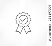 rosette icon | Shutterstock .eps vector #291197009