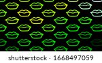 dark green  yellow vector... | Shutterstock .eps vector #1668497059