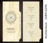 restaurant menu design | Shutterstock .eps vector #128913296