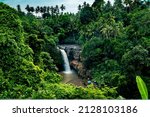 Bali Tegenungan Waterfall in Jungle