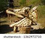 Wooden Dragon Head