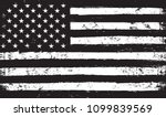 black and white usa flag.vector ... | Shutterstock .eps vector #1099839569