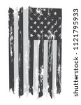 grunge usa flag. american flag... | Shutterstock .eps vector #1121795933