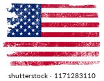 grunge usa flag.vintage... | Shutterstock .eps vector #1171283110