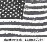 vector grunge american flag | Shutterstock .eps vector #1238657059