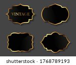 vintage gold and black labels... | Shutterstock .eps vector #1768789193