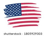 vector brush stroke american... | Shutterstock .eps vector #1805929303