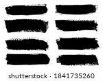 set of black grunge brush... | Shutterstock .eps vector #1841735260