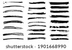 grunge brushes set.vector... | Shutterstock .eps vector #1901668990