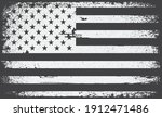 american flag.black and white... | Shutterstock .eps vector #1912471486