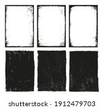 set of grunge frame backgrounds. | Shutterstock .eps vector #1912479703