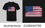 american flag t shirt design... | Shutterstock .eps vector #2108446700