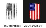 vector grunge american flag... | Shutterstock .eps vector #2109143699