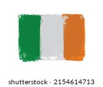 flag of ireland in grunge style. | Shutterstock .eps vector #2154614713
