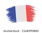 flag of france in brush stroke... | Shutterstock .eps vector #2168390883