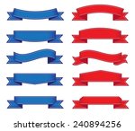 ribbon banner set.vector design ... | Shutterstock .eps vector #240894256