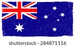 Grunge Australia Flag...