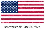 vector grunge usa flag.american ... | Shutterstock .eps vector #358807496