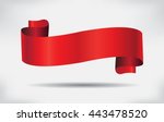 vector ribbon banner.red ribbon. | Shutterstock .eps vector #443478520