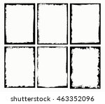 grunge frames set.grunge border ... | Shutterstock .eps vector #463352096