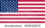 grunge usa flag.vector american ... | Shutterstock .eps vector #509935870
