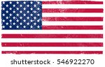 grunge american flag.vector... | Shutterstock .eps vector #546922270