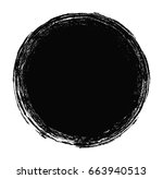 vector grunge circle. grunge... | Shutterstock .eps vector #663940513