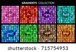vector set of colorful... | Shutterstock .eps vector #715754953