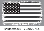 black and white grunge usa flag.... | Shutterstock .eps vector #722090716
