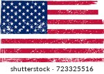 grunge usa flag.vector american ... | Shutterstock .eps vector #723325516