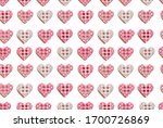 Pink Hearts Seamless Pattern. A ...