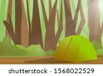 camping in the forest... | Shutterstock .eps vector #1568022529
