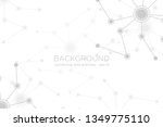 abstract connecting dots and... | Shutterstock .eps vector #1349775110
