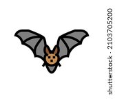 bat animal in zoo color icon... | Shutterstock .eps vector #2103705200