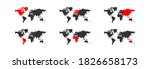 continents map. vector world... | Shutterstock .eps vector #1826658173