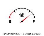 fuel meter icon. full fuel... | Shutterstock .eps vector #1890513430