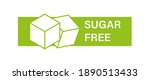 green sugar free logo on white... | Shutterstock .eps vector #1890513433