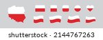 republic of poland set flag and ... | Shutterstock .eps vector #2144767263