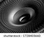 3d Render Of Abstract Black And ...