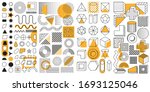 set of 100 geometric shapes.... | Shutterstock .eps vector #1693125046