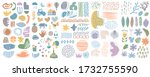 big set of hand drawn various... | Shutterstock .eps vector #1732755590