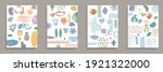 set of covers. hand drawn... | Shutterstock .eps vector #1921322000