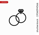 ring icon vector. simple... | Shutterstock .eps vector #1936094566