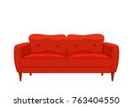 Sofa And Couch Red Colorful...