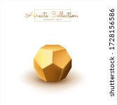 golden geometric shapes.... | Shutterstock .eps vector #1728156586