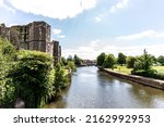 Medieval Gothic castle in Newark on the River Trent, near Nottingham, Nottinghamshire, England, UK.