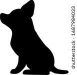 silhouette of miniature... | Shutterstock .eps vector #1687984033