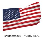 3d illustration of usa flag | Shutterstock . vector #405874873